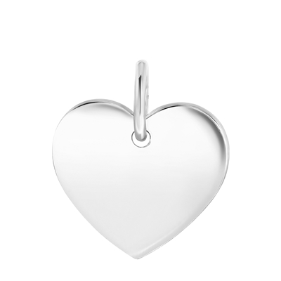 Zilveren hanger hart Mix&Match ketting/armband -