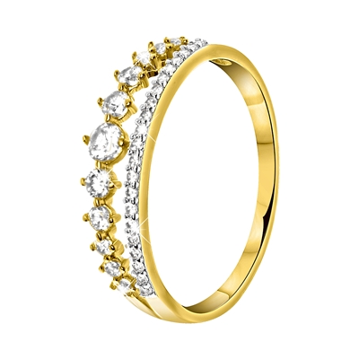 tijdschrift Industrieel veer 18 karaat gouden ringen | Lucardi Juwelier