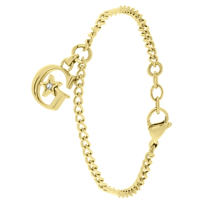Botsing Isolator Booth Guess stalen goldplated G armband A STAR IS BORN - Lucardi.nl