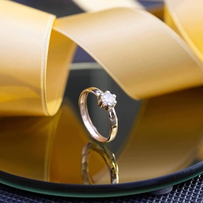 14k Massief Gouden Diamond Trouwring voor Vrouwen Sierlijke Diamond Ring Flush Set Diamond Band Stapelring Verjaardagscadeau Sieraden Ringen Bruiloft & Verloving Trouwringen 