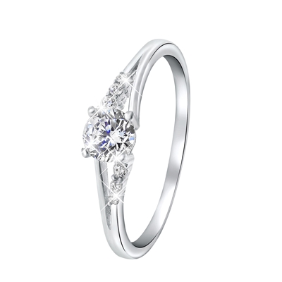lucardi.nl | Silver ring with zirconia