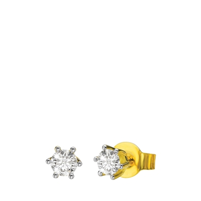 14k Gouden Diamond Cluster Oorbellen 0.33 cts Bruids Diamant Oorbellen Diamond Cluster Oorbellen Alledaagse Diamanten Oorbellen Bloemvorm Sieraden Oorbellen Clusteroorbellen 