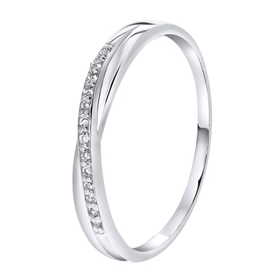 lucardi.nl | Silver ring with zirconia