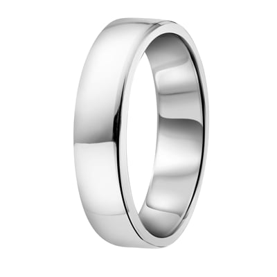 merk Bot Primitief Zilveren ring glad 5mm - Lucardi.nl