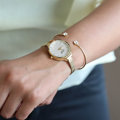 knijpen Doe mijn best Vooruitgaan Regal horloge met armband in cadeaudoosje - Lucardi.nl