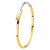 14k bicolor gouden bangle armband (1004324)