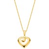 Vergoldete Halskette mit Herz 45 cm von Eve (1016782)