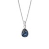 Halskette, 925 Silber, mit Kristall in Blau (1018320)