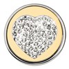 Stahl Chunk Kristall Herz vergoldet (1018404)