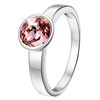 Zilveren ring met antiek roze kristal (1020837)