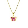 14 karaat geelgouden kinderketting vlinder (1021671)