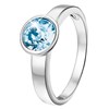 Ring, 925 Silber, mit hellblauem Kristall (1022544)