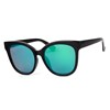 Montini zonnebril zwart met blauwgroene glazen (1044467)