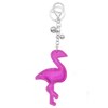 Silberfarbener Schlüsselanhänger Flamingo (1052357)