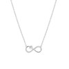 Zilveren ketting&hanger infinity/hart zirkonia (1057034)