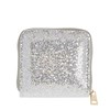 Zilverkleurige portemonnee met glitter (1057102)