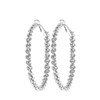 Zilverkleurige bijoux oorringen (1057981)