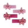 Set met roze haarelastiekjes zeester (1058107)