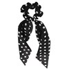 Zwart scrunchie polkadot met sjaaltje (1058347)