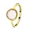 Zilveren ring gold Gemstone rose quartz (1058663)