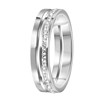 2-reihiger Edelstahl eternity ring mit Kristall (1058709)