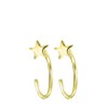 Ohrringe, 925 Silber, vergoldet, Stern der Galaxis (1058739)