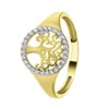 Ring, 375 Gold, mit Lebensbaum und Zirkonia (1058790)