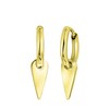 Ohrringe, Edelstahl, vergoldet, mit Anhänger, Dreieck (1059600)