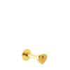 Stalen traguspiercing gold hart (1060423)