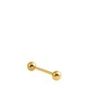 Stalen tongpiercing gold barbell (1060442)
