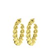 Goudkleurige bijoux oorringen koord (1060557)