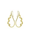 Goudkleurige bijoux oorbellen floral (1060587)