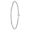 Armband, Edelstahl, mit silberfarbenen Perlen (1060755)