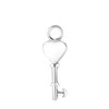 Zilveren oorbelhanger sleutel/hart Mix&Match (1060820)