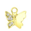 Zilveren oorbelhanger gold vlinder zirk Mix&Match (1060851)