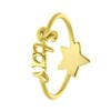 Zilveren goldplated ring star (1061893)