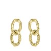 Goudkleurige bewerkte bijoux oorbellen (1062276)