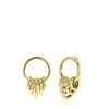 Goudkleurige bijoux oorbellen met ringen (1062289)