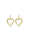 Goudkleurige bijoux oorbellen met hartjes (1062307)
