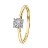 18 Karaat geelgouden ring met diamant 0,08ct (1062559)
