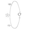 Zilveren armband met bedels bloem zirkonia (1062918)