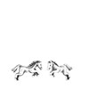 Zilveren kinderoorknoppen paard (1062981)