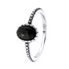 Ring, 925 Silber, mit Edelstein, schwarzer Onyx (1063168)