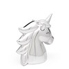 Verzilverde spaarpot unicorn (1063513)