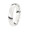 14K witgouden trouwring diamant 4mm Mimosa (1063797)