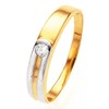 14 karaat bicolor gouden ring met zirkonia (26741505)