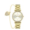 Regal Cadeau Set Dames Horloge Goudkleurig met gratis armband (1062577)