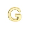Gerecycleerd stalen goldplated charm letter (1064784)