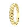 Zilveren goldplated ring croissant (1065386)