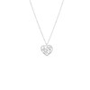 Zilveren ketting met hanger hart zirkonia (1065402)